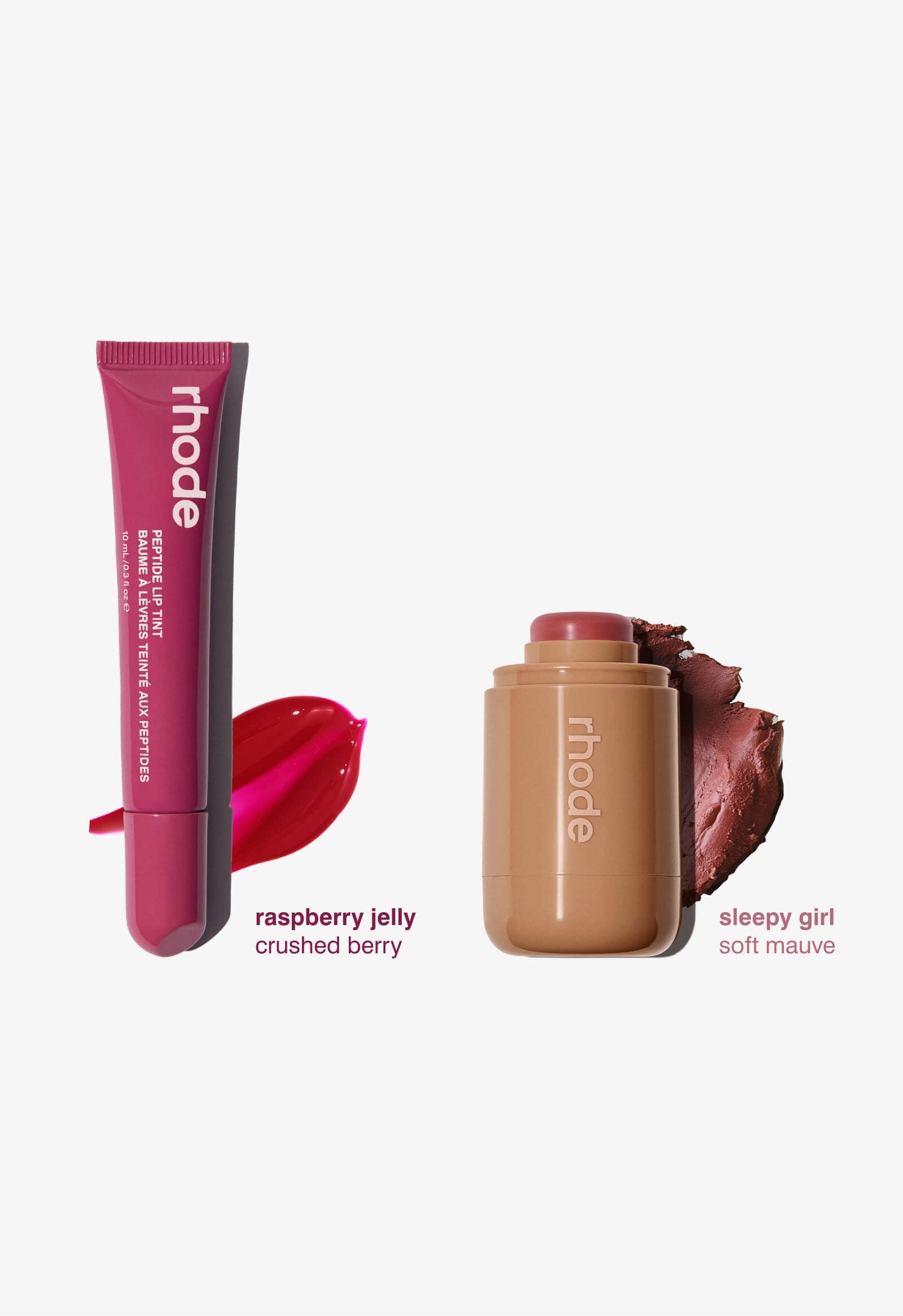 The Duos -  sleepy girl Blush + raspberry jelly Lip-tint